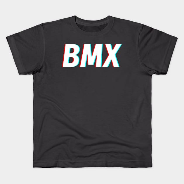 BMX Retro Design for Men Women Kids & Bike Riders Kids T-Shirt by Vermilion Seas